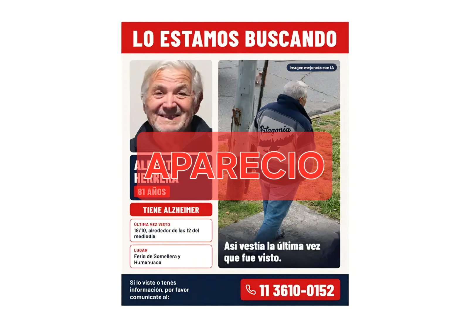 VECINO DESAPARECIDO